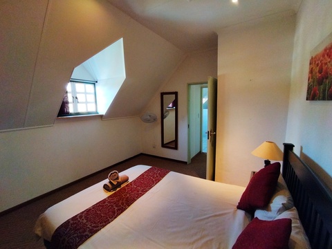 2 bedroom apartment main bedroom with double bed.